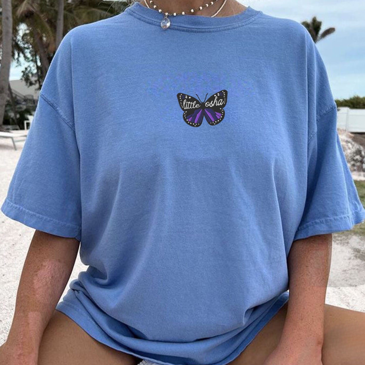 Quicksilver Little Osha Butterfly Embroidered T-Shirt