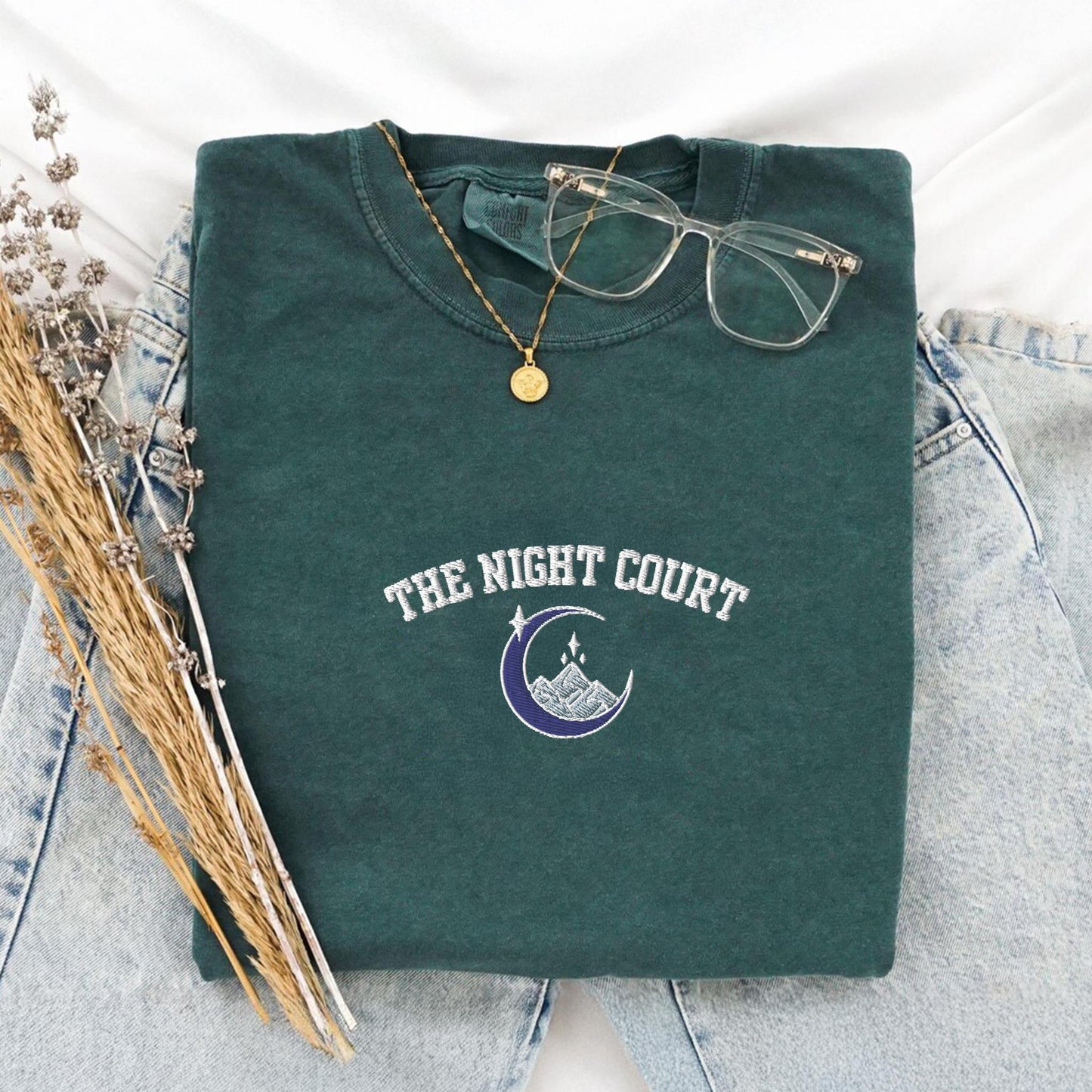 The Night Court Embroidered TShirt
