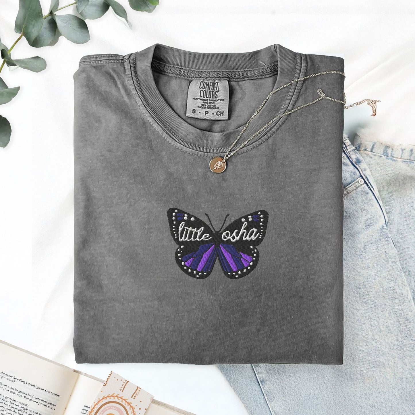 Quicksilver Little Osha Butterfly Embroidered T-Shirt