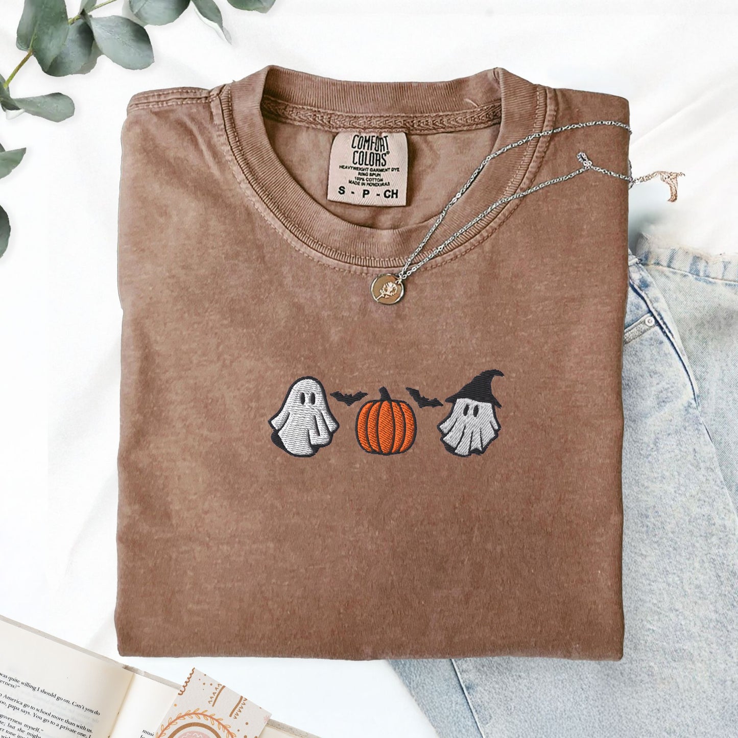 Halloween Cuties Embroidered T-Shirt