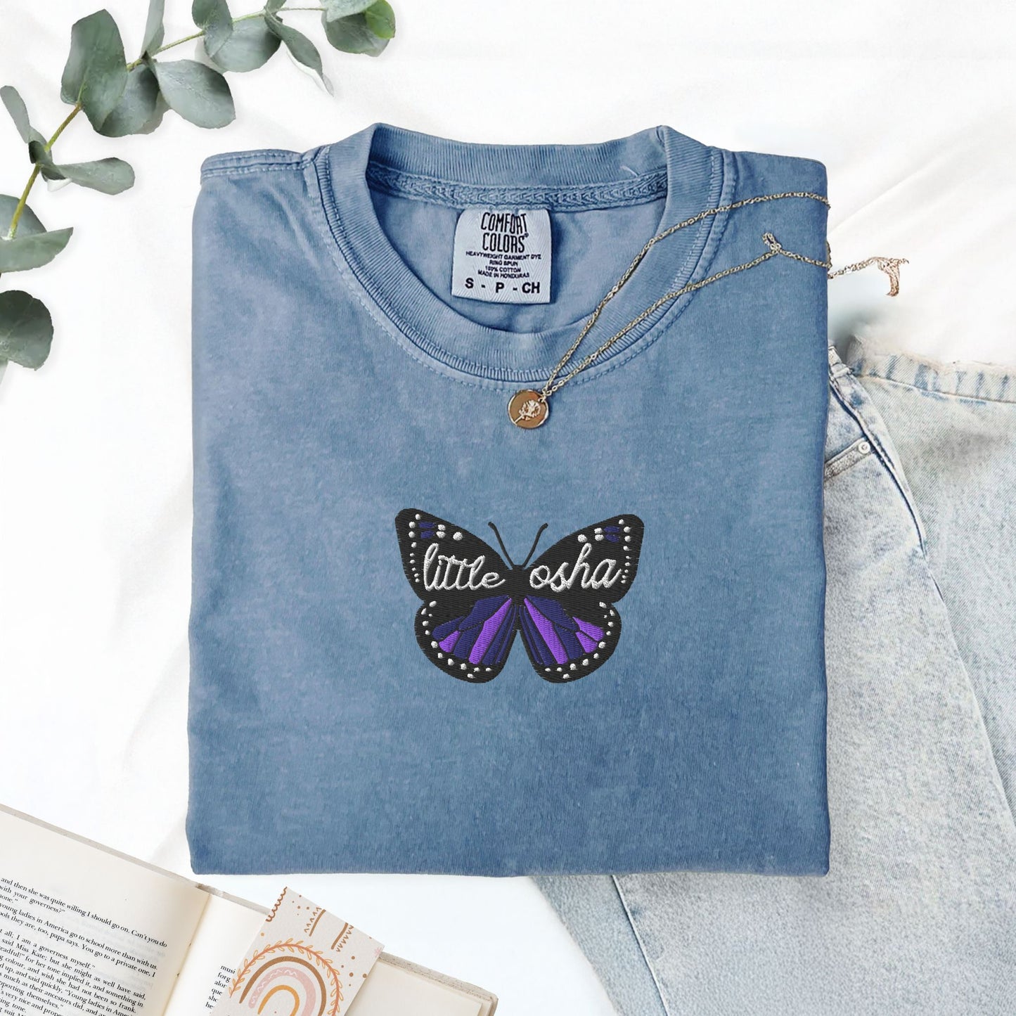 Quicksilver Little Osha Butterfly Embroidered T-Shirt
