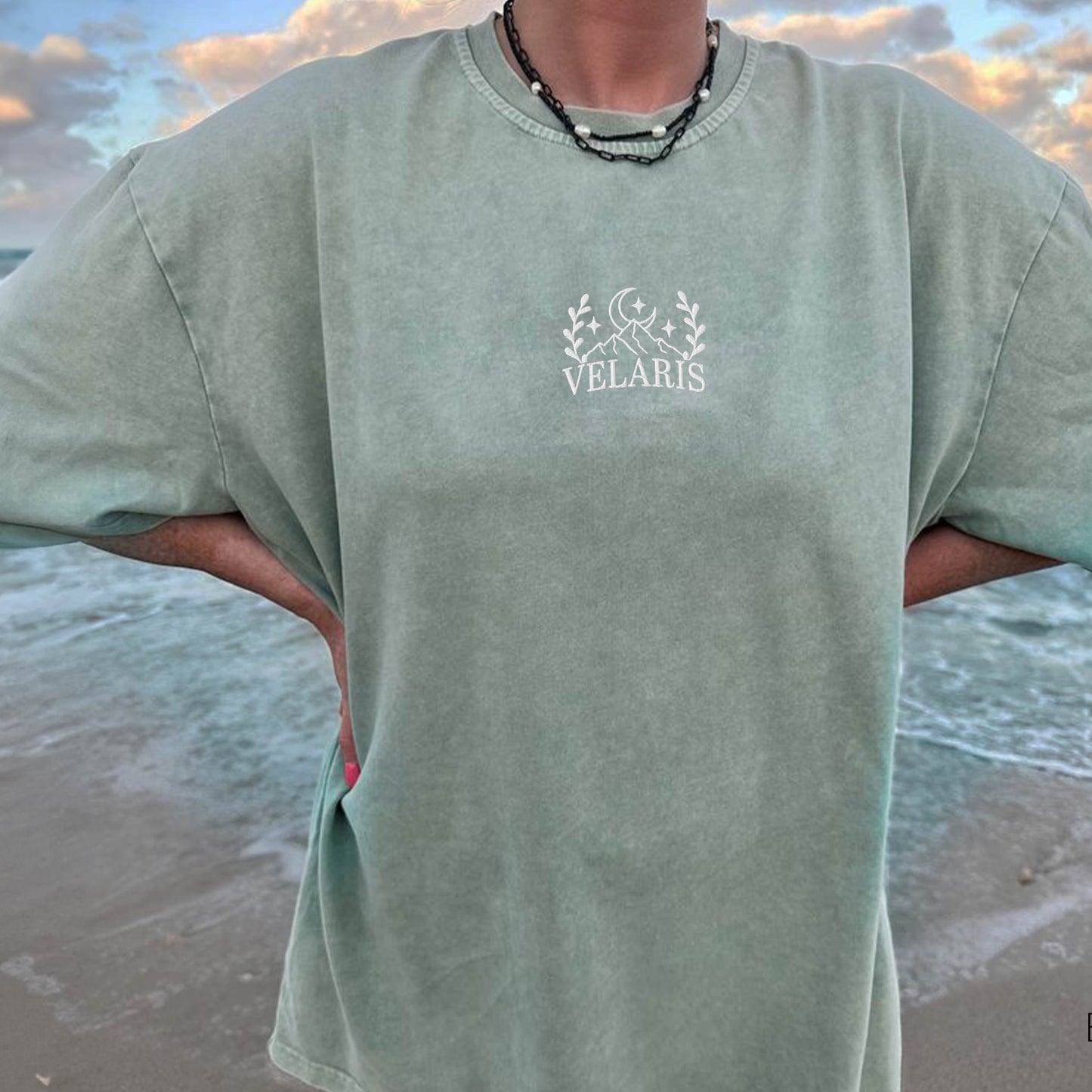 My Store Velaris City of Starlight Embroidered Comfort Colors Tshirt Velaris City of Starlight Embroidered Comfort Colors Tshirt