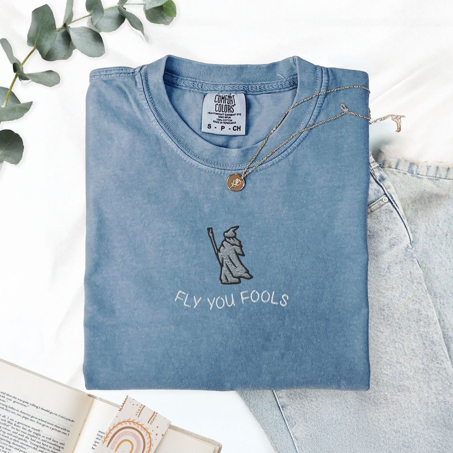 My Store Fly You Fools Embroidered Comfort Colors Tee Fly You Fools Embroidered Comfort Colors Tee