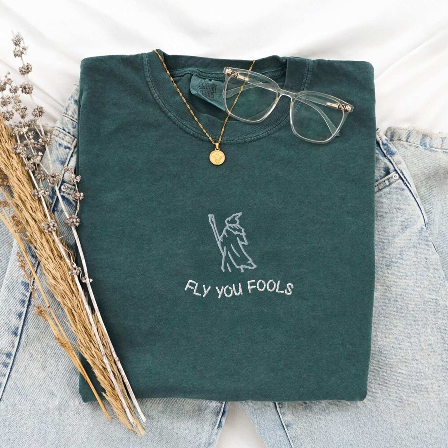 My Store Fly You Fools Embroidered Comfort Colors Tee Fly You Fools Embroidered Comfort Colors Tee
