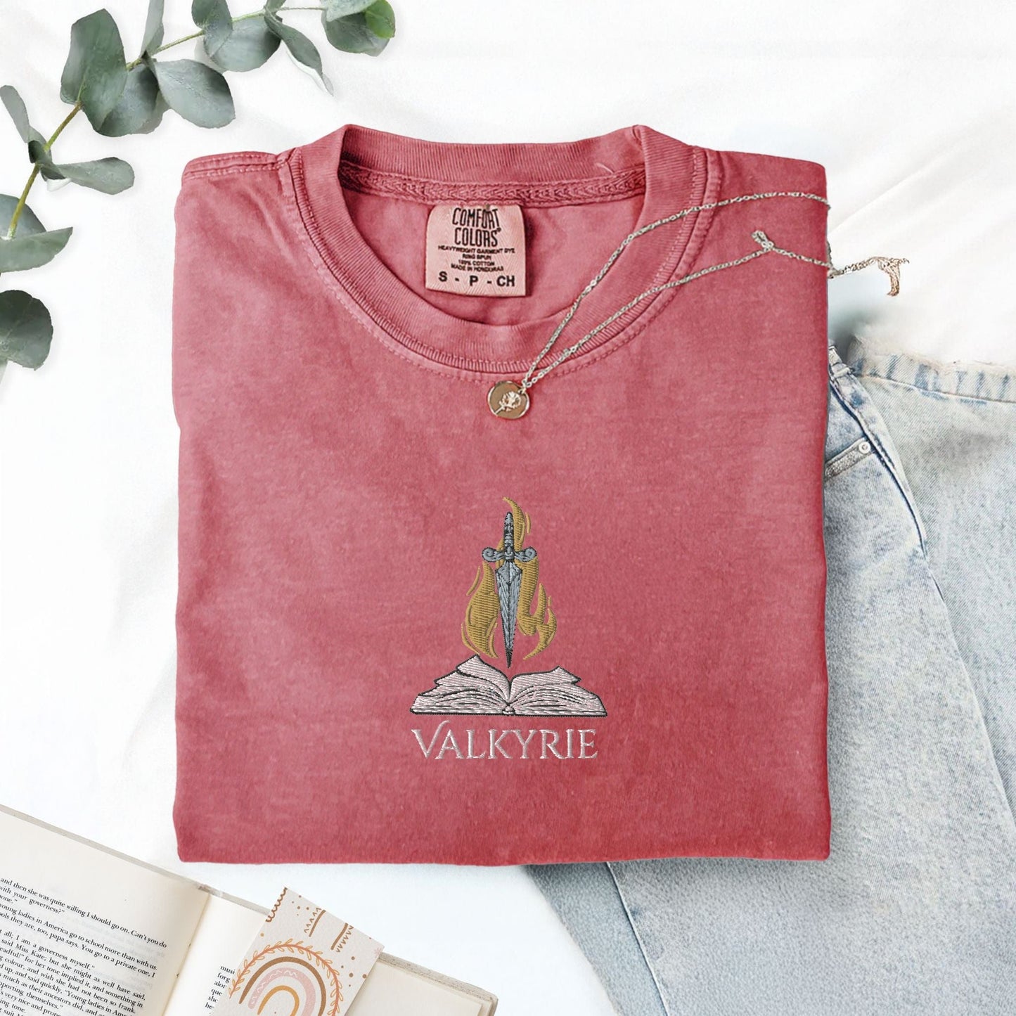 My Store Valkyrie Book Club House of Wind Embroidered TShirt Valkyrie Book Club House of Wind Embroidered TShirt