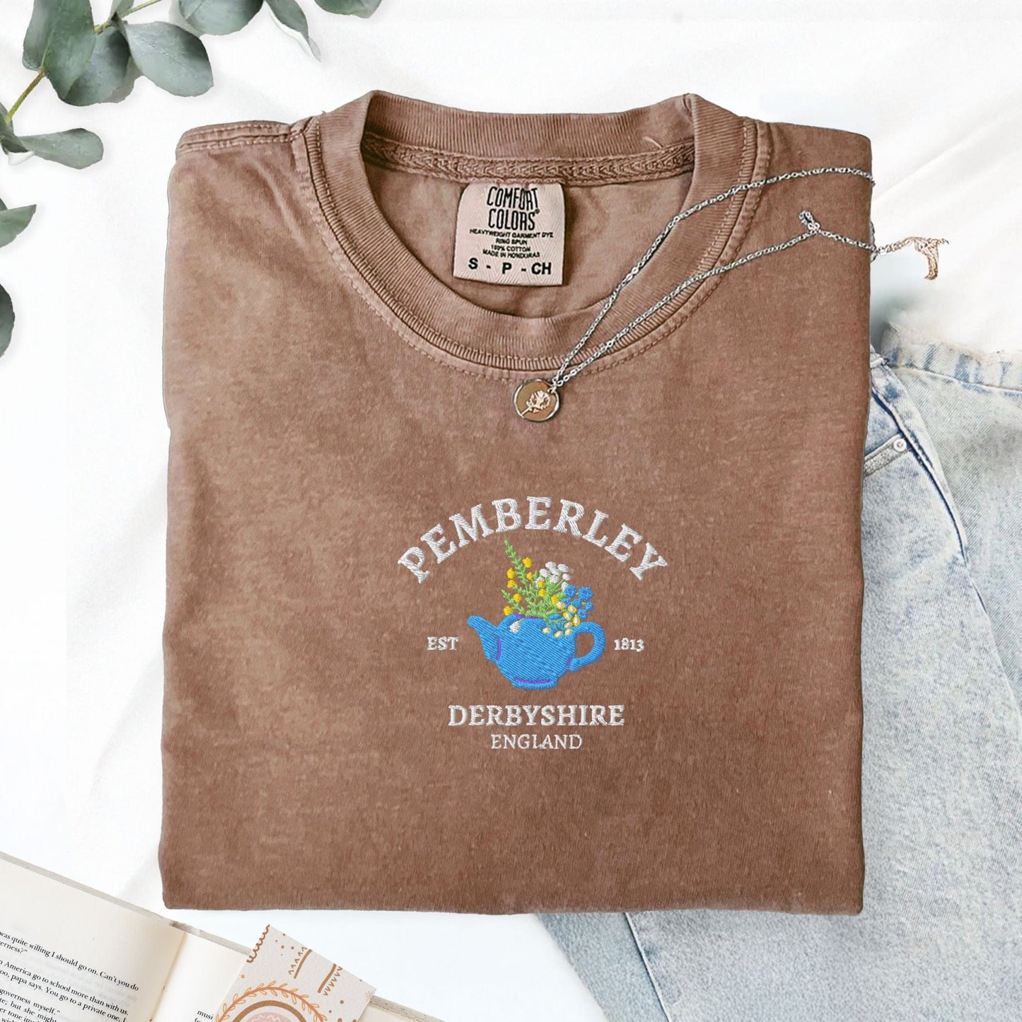 My Store Pemberley Estate Embroidered Mr Darcy T-Shirt Pemberley Estate Embroidered Mr Darcy T-Shirt