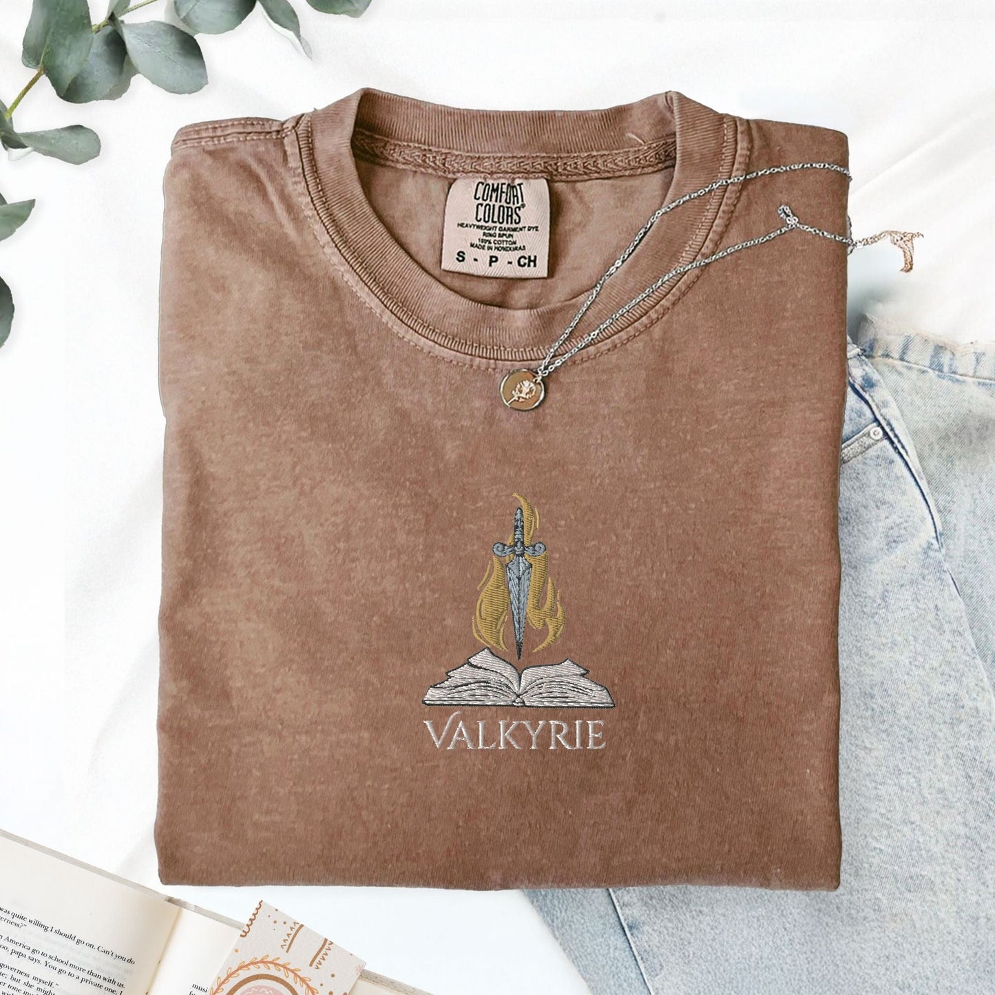 My Store Valkyrie Book Club House of Wind Embroidered TShirt Valkyrie Book Club House of Wind Embroidered TShirt