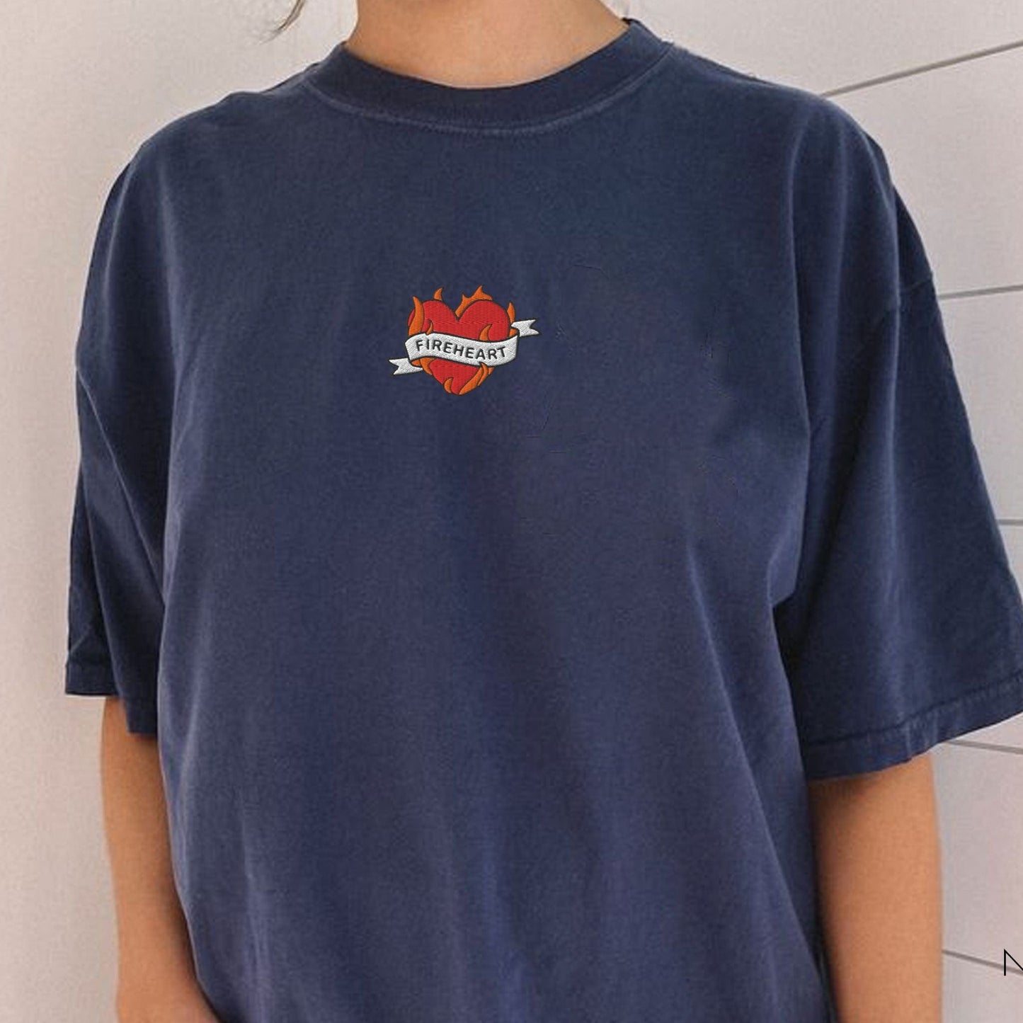 My Store Fireheart Embroidered Fantasy Book T-Shirt Fireheart Embroidered Fantasy Book T-Shirt