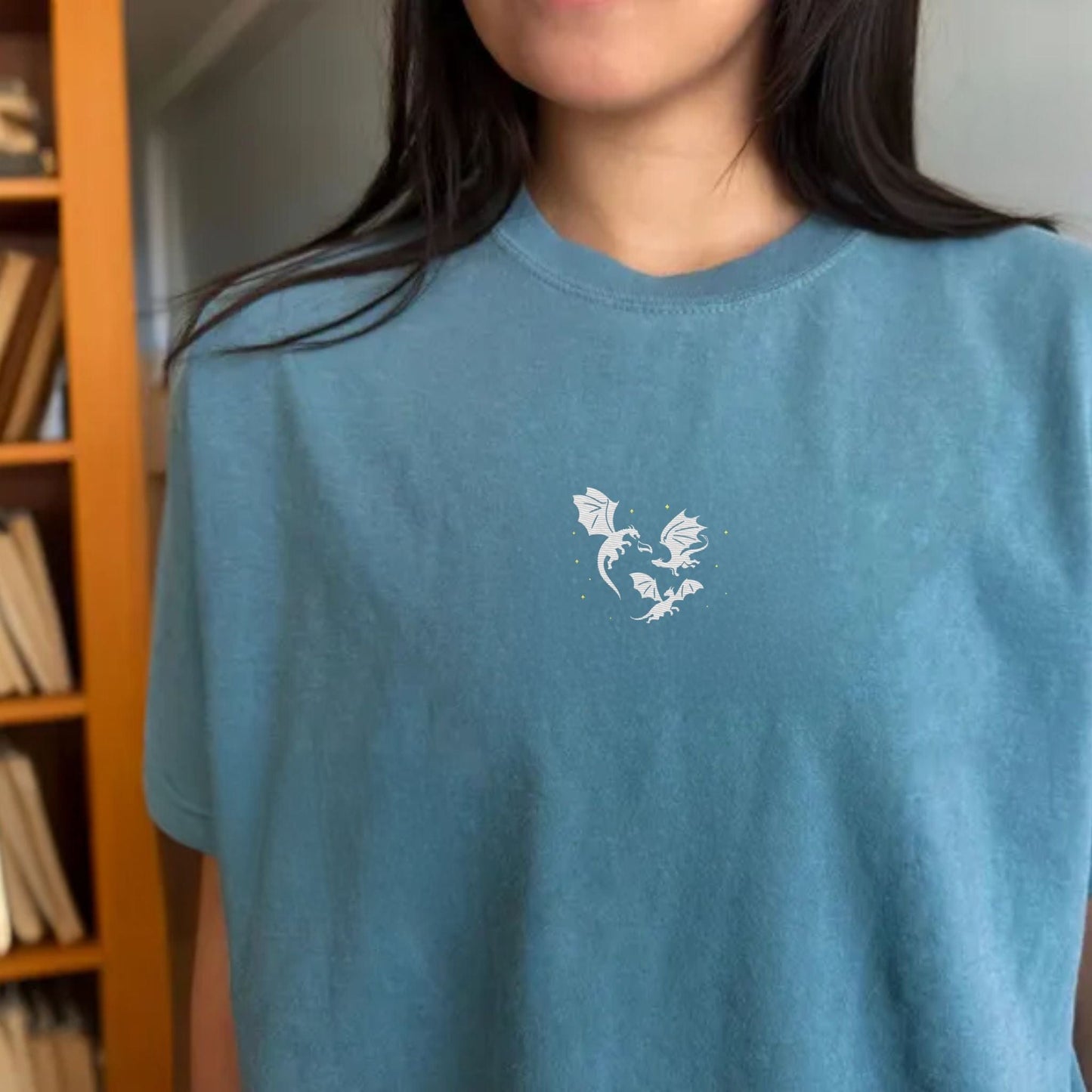 My Store Embroidered Dragons T-Shirt Embroidered Dragons T-Shirt