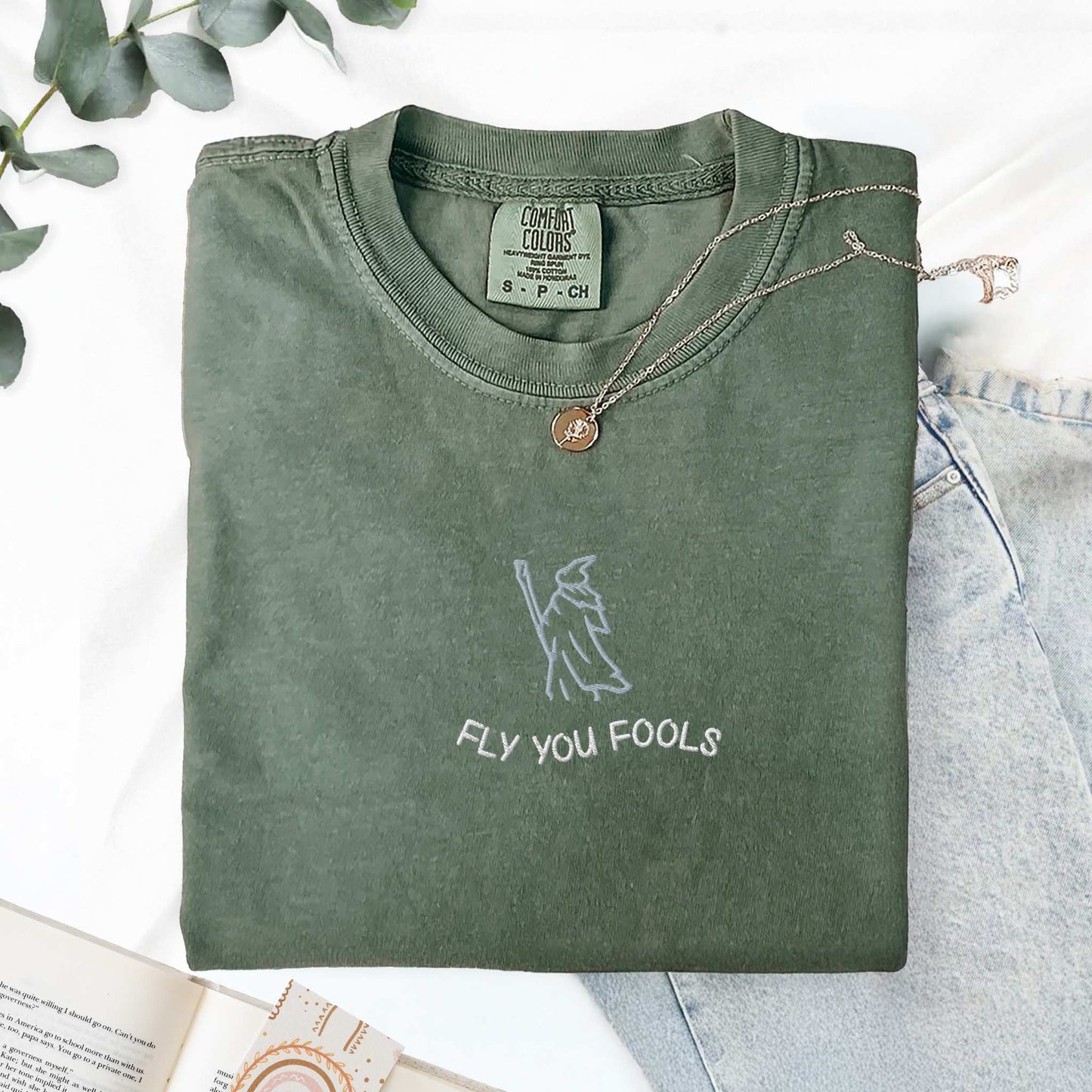 My Store Fly You Fools Embroidered Comfort Colors Tee Fly You Fools Embroidered Comfort Colors Tee