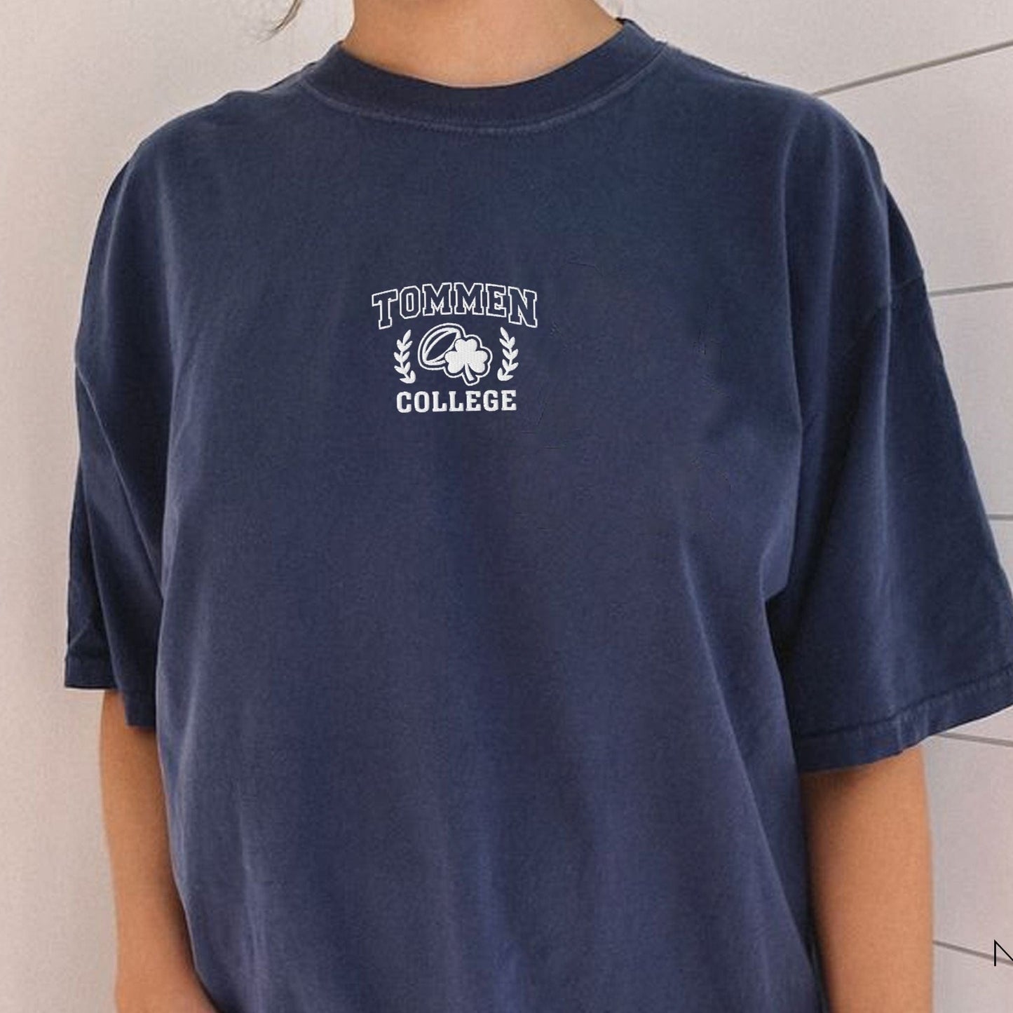 My Store Boys of Tommen Embroidered College T-Shirt Boys of Tommen Embroidered College T-Shirt