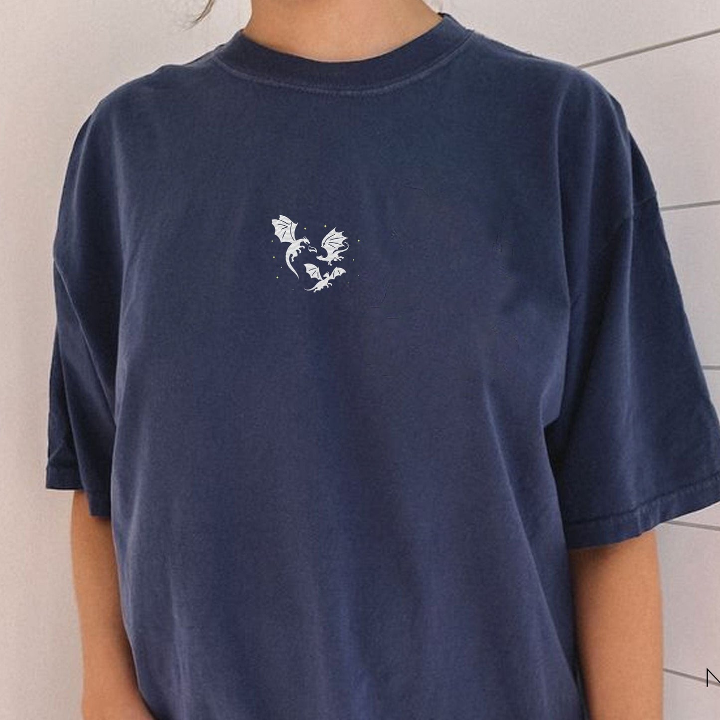 My Store Embroidered Dragons T-Shirt Embroidered Dragons T-Shirt
