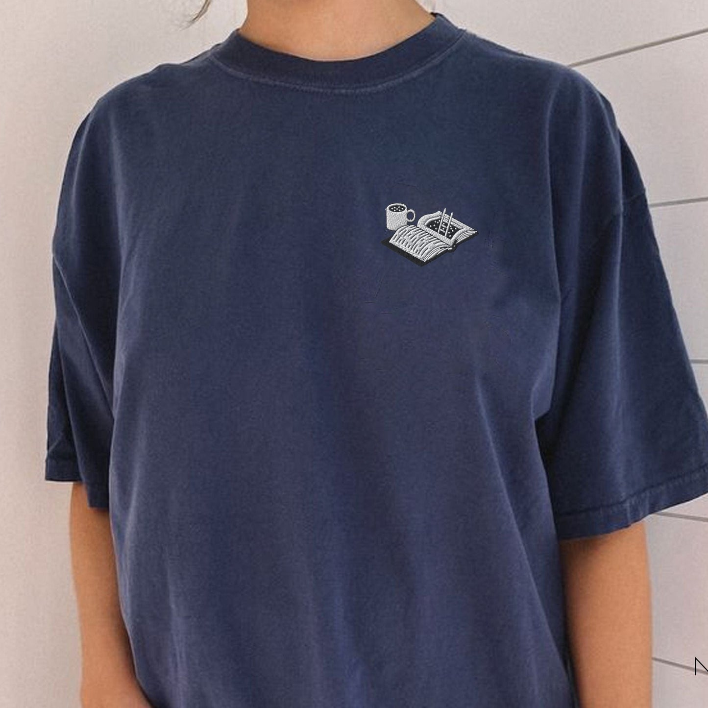 My Store Embroidered Reading is Magic T-Shirt Embroidered Reading is Magic T-Shirt