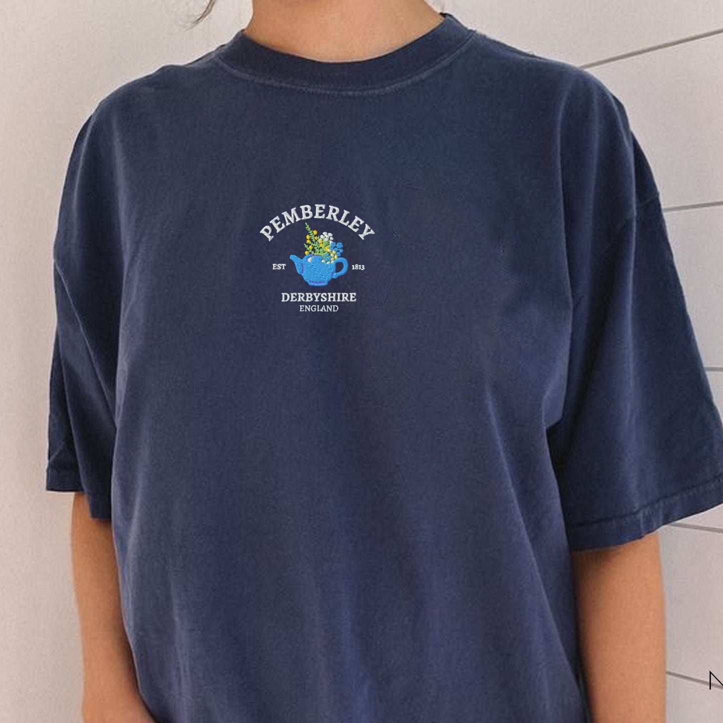 My Store Pemberley Estate Embroidered Mr Darcy T-Shirt Pemberley Estate Embroidered Mr Darcy T-Shirt