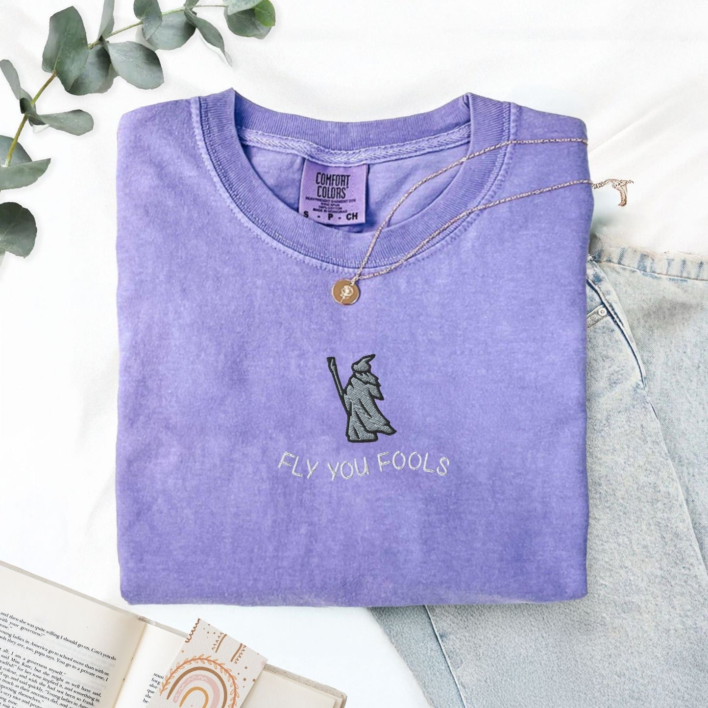 My Store Fly You Fools Embroidered Comfort Colors Tee Fly You Fools Embroidered Comfort Colors Tee