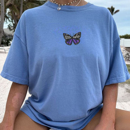 Quicksilver Little Osha Butterfly Embroidered T-Shirt