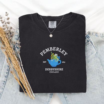 My Store Pemberley Estate Embroidered Mr Darcy T-Shirt Pemberley Estate Embroidered Mr Darcy T-Shirt