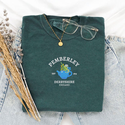 My Store Pemberley Estate Embroidered Mr Darcy T-Shirt Pemberley Estate Embroidered Mr Darcy T-Shirt