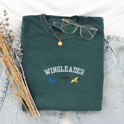 My Store Wingleader Embroidered Dragons Comfort Colors Tshirt Wingleader Embroidered Dragons Comfort Colors Tshirt