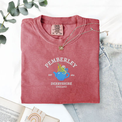 My Store Pemberley Estate Embroidered Mr Darcy T-Shirt Pemberley Estate Embroidered Mr Darcy T-Shirt