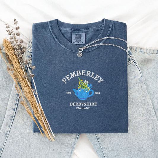 My Store Pemberley Estate Embroidered Mr Darcy T-Shirt Pemberley Estate Embroidered Mr Darcy T-Shirt