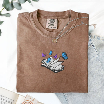 My Store Embroidered Little Osha Book with Butterflies Embroidered Little Osha Book with Butterflies
