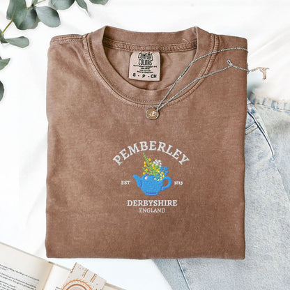 My Store Pemberley Estate Embroidered Mr Darcy T-Shirt Pemberley Estate Embroidered Mr Darcy T-Shirt