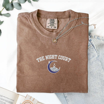 My Store The Night Court Embroidered TShirt The Night Court Embroidered TShirt