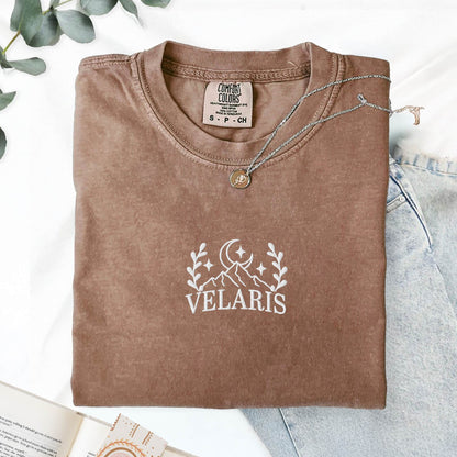 My Store Velaris City of Starlight Embroidered Comfort Colors Tshirt Velaris City of Starlight Embroidered Comfort Colors Tshirt