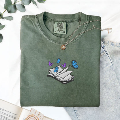My Store Embroidered Little Osha Book with Butterflies Embroidered Little Osha Book with Butterflies