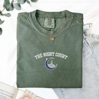 My Store The Night Court Embroidered TShirt The Night Court Embroidered TShirt