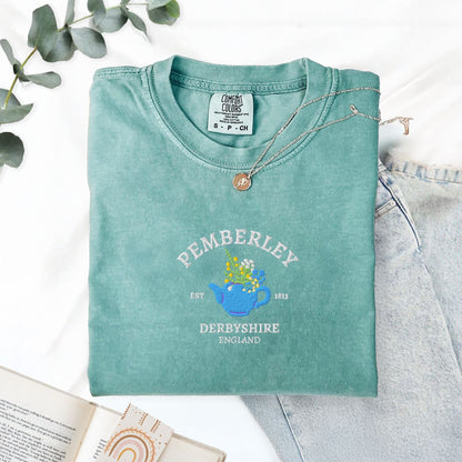 My Store Pemberley Estate Embroidered Mr Darcy T-Shirt Pemberley Estate Embroidered Mr Darcy T-Shirt