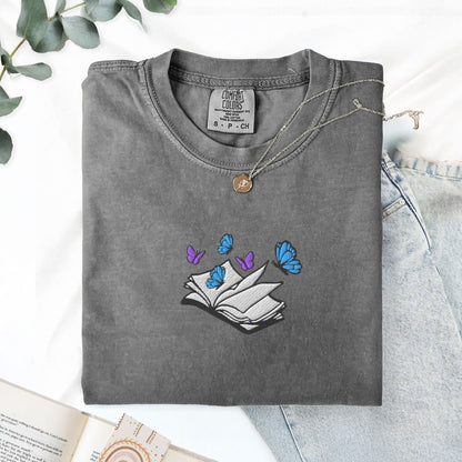 My Store Embroidered Little Osha Book with Butterflies Embroidered Little Osha Book with Butterflies
