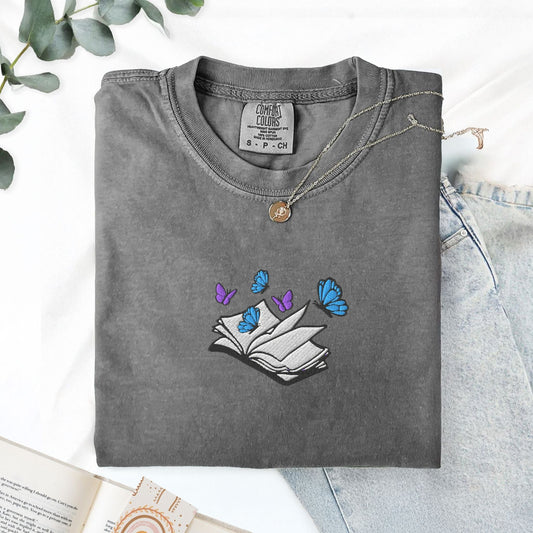 My Store Embroidered Little Osha Book with Butterflies Embroidered Little Osha Book with Butterflies