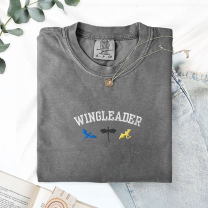 My Store Wingleader Embroidered Dragons Comfort Colors Tshirt Wingleader Embroidered Dragons Comfort Colors Tshirt