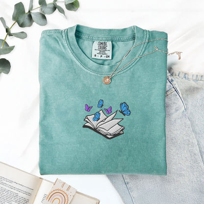 My Store Embroidered Little Osha Book with Butterflies Embroidered Little Osha Book with Butterflies