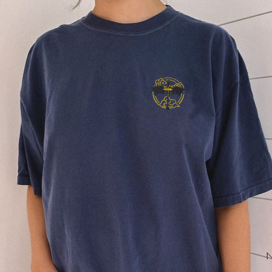 My Store Fantasy Romance Dragons Embroidered Tee Fantasy Romance Dragons Embroidered Tee
