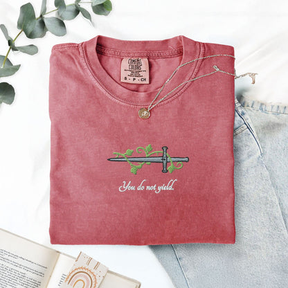 My Store You Do Not Yield Embroidered T-Shirt You Do Not Yield Embroidered T-Shirt