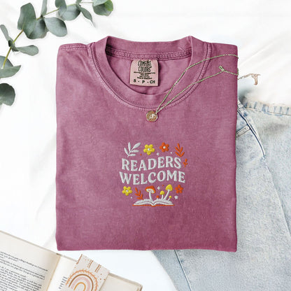 Pine Spice Books Readers Welcome Educator T-Shirt Readers Welcome Educator T-Shirt