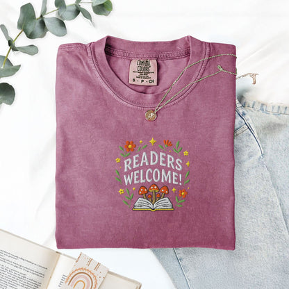 Pine Spice Books Readers Welcome Educator T-Shirt Readers Welcome Educator T-Shirt