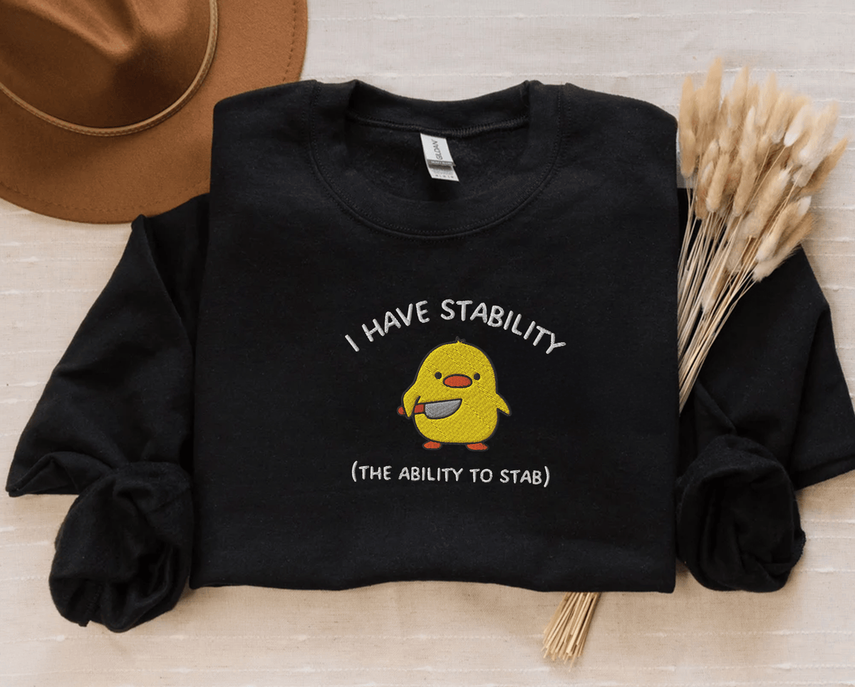Pine Spice Books I Have Stability Chick Sweatshirt, I Have Stability Chick Sweatshirt,