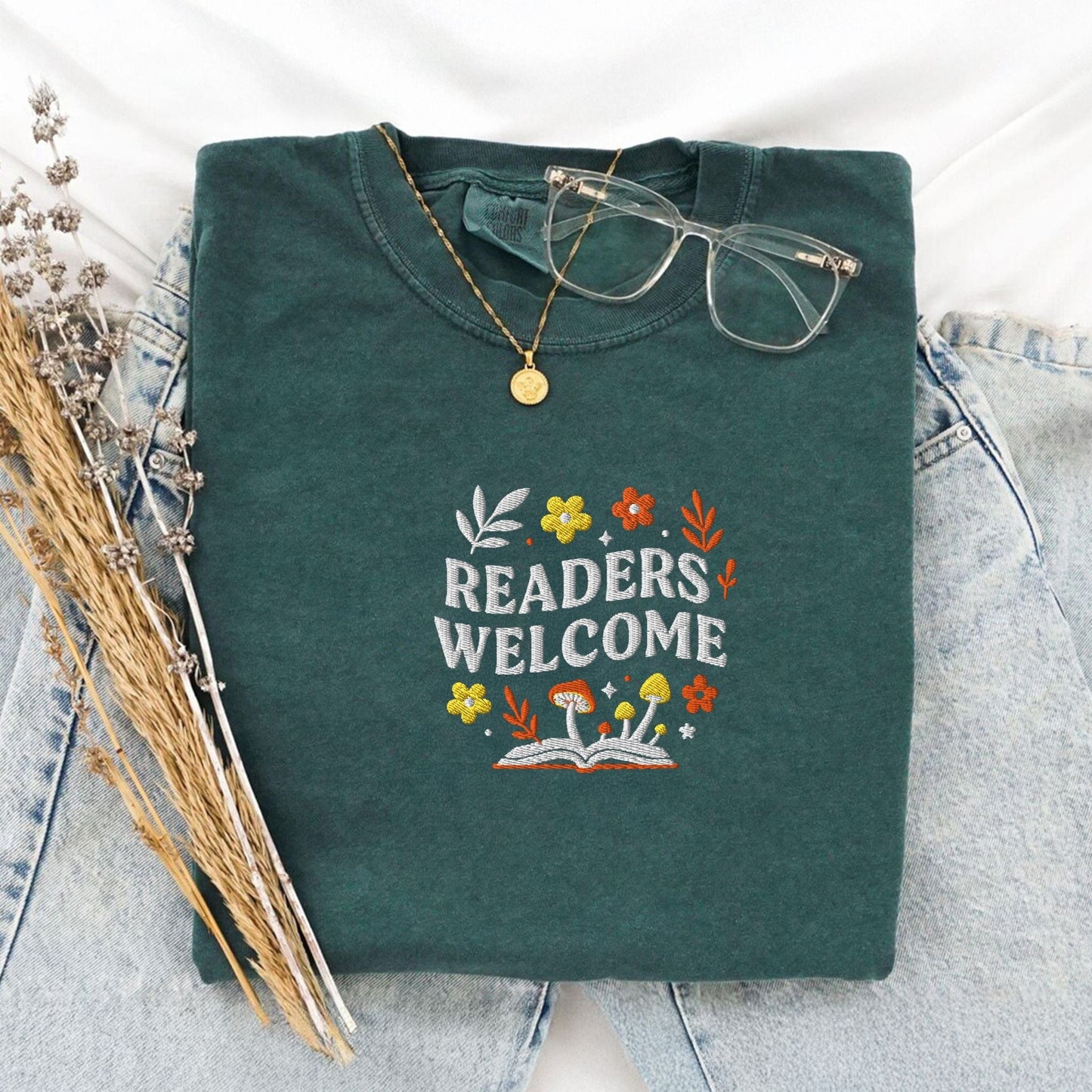 Pine Spice Books Readers Welcome Educator T-Shirt Readers Welcome Educator T-Shirt