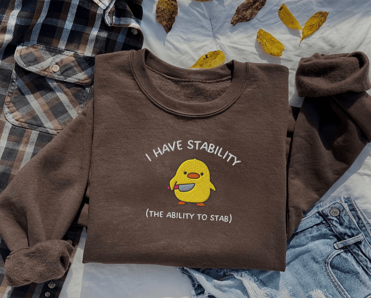 Pine Spice Books I Have Stability Chick Sweatshirt, I Have Stability Chick Sweatshirt,