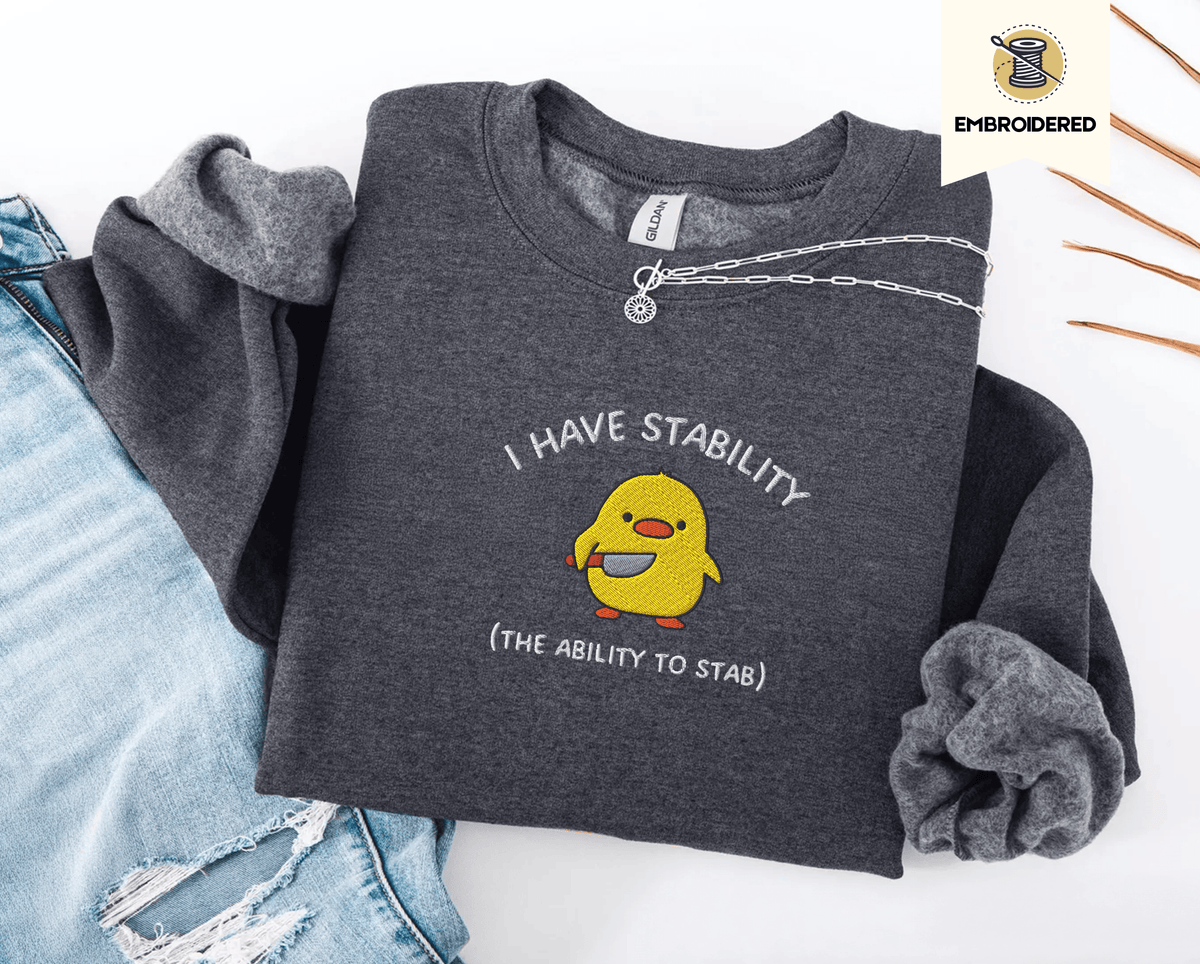 Pine Spice Books I Have Stability Chick Sweatshirt, I Have Stability Chick Sweatshirt,