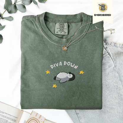 Pine Spice Books Diva Down Embroidered Penguin Shirt Diva Down Embroidered Penguin Shirt