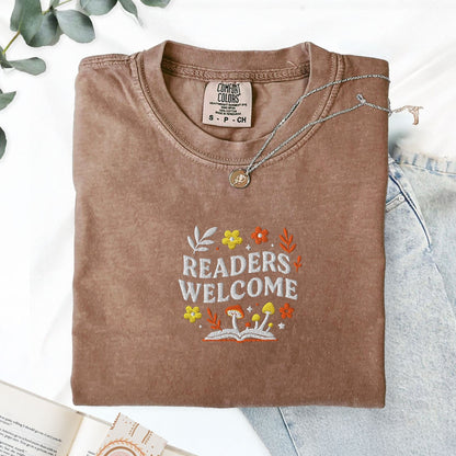 Pine Spice Books Readers Welcome Educator T-Shirt Readers Welcome Educator T-Shirt
