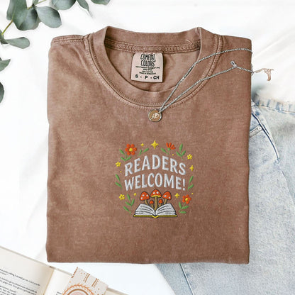 Pine Spice Books Readers Welcome Educator T-Shirt Readers Welcome Educator T-Shirt