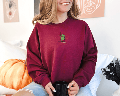 Pine Spice Books Huzzah Frog Sweatshirt Huzzah Frog Sweatshirt