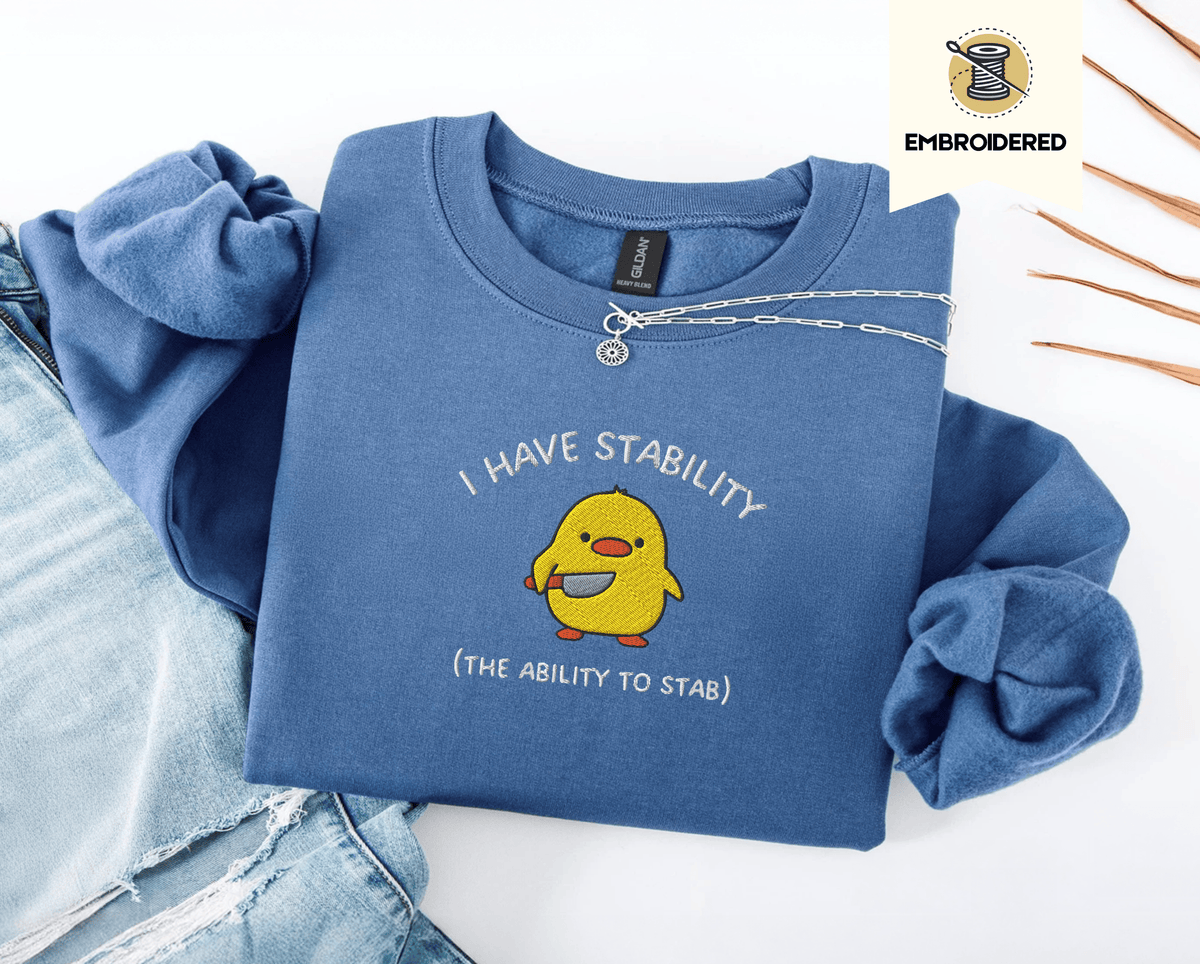 Pine Spice Books I Have Stability Chick Sweatshirt, I Have Stability Chick Sweatshirt,