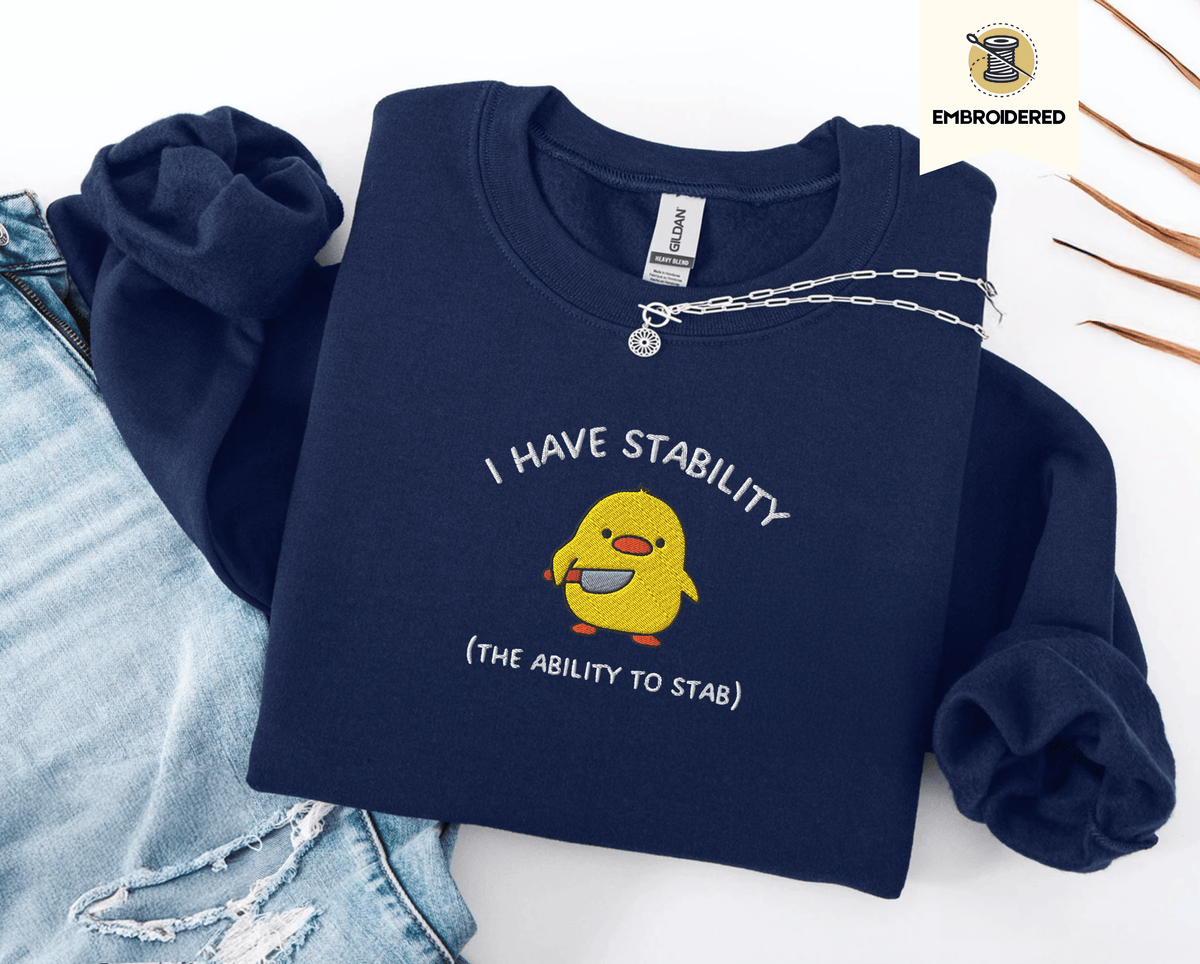 Pine Spice Books I Have Stability Chick Sweatshirt, I Have Stability Chick Sweatshirt,